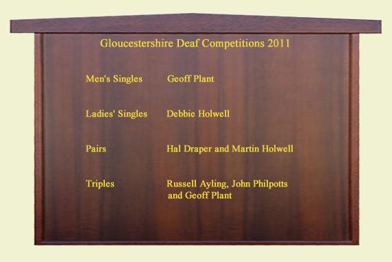 List of Gloucester Deaf Competition Winners 2011